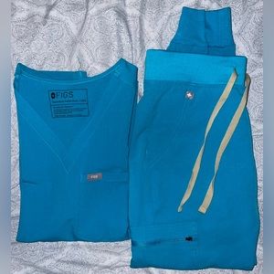 Figs Scrubs Set Color TEAL (XXS Catarina & Petite XXS Zamora Jogger)